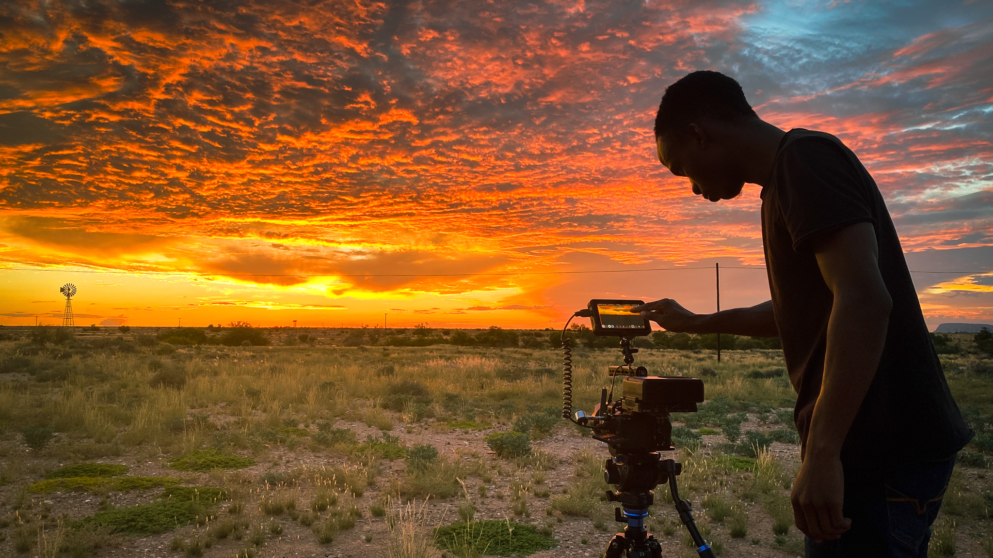 Live broadcast crew capturing an event