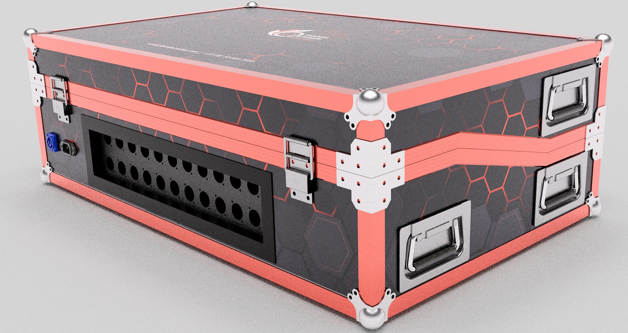 XStreamCase G2 CAD render - top and rear view