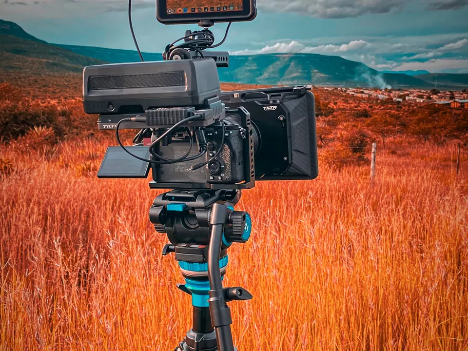 Production camera and tripod at Phanda Studios